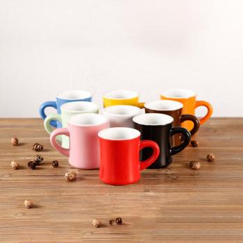 Classic Heavy Duty Ceramic Cup with Handle for Latte Cappuccino Tea
