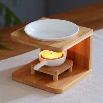 Ceramic Tea Light Holder Essential Oil Burner Candle Aroma Diffuser For Spa Yoga Meditation