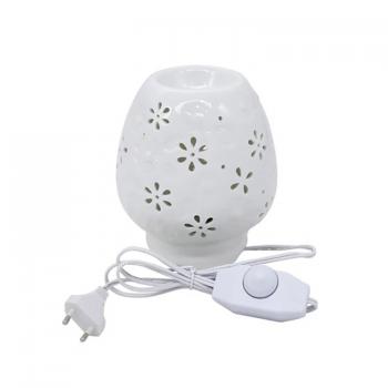Ceramic Essential Oil Burner with Candle Spoon Aromatherapy Wax Melt Burners Oil Diffuser Tealight Candle Holders for Yoga Spa Home