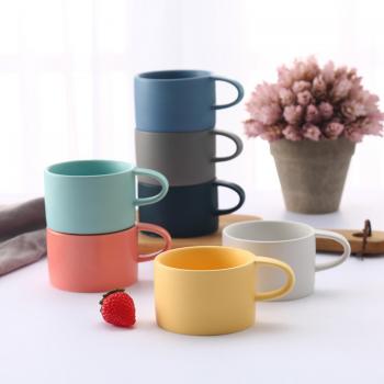 Matt Finish Colorful Ceramic Coffee Mugs