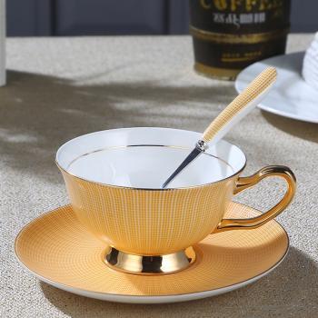 Ceramic Afternoon Black Tea Cups And Saucers Bone China Coffee Cup With Tray Porcelain Drinkware Set