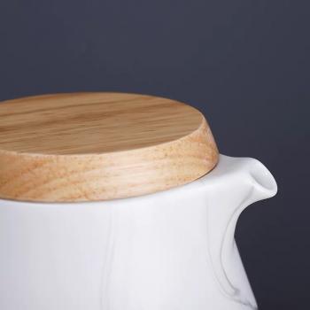 Marble Design Porcelain Tea Set