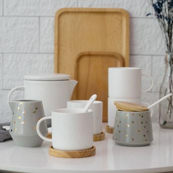 Sparkling Coffee and Tea Set, Tea cups, Tea Pot, Creamer and Sugar Set, Tea Cups and Saucer Set