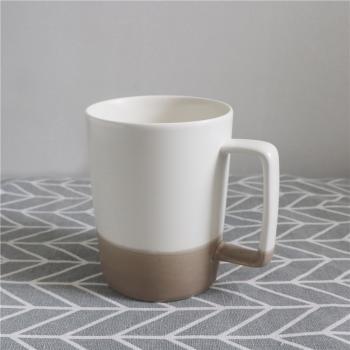 Two Tone Glazed Ceramic Coffee Mug