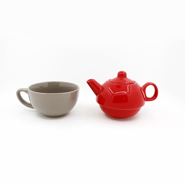 Ceramic Teapot Set  Tea For One Set with Tea Cup and Saucer